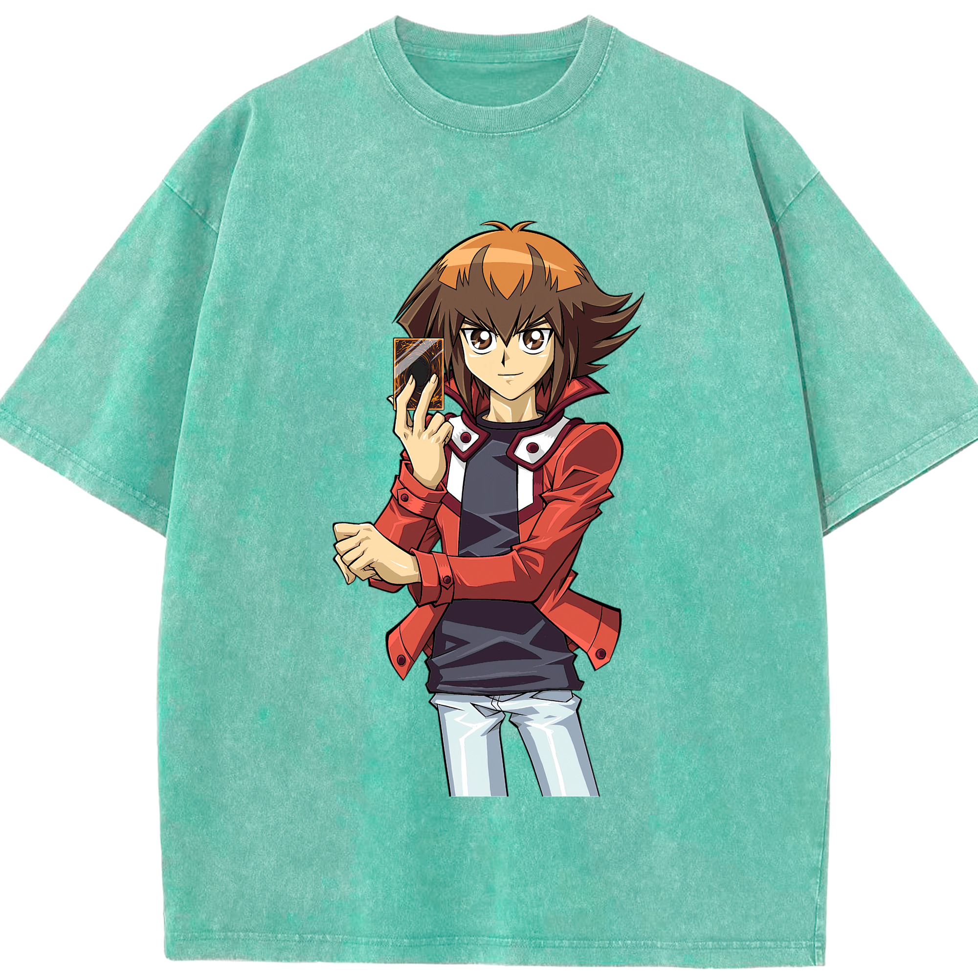 （画像用） 遊☆戯☆王 Yu-Gi-Oh! 綿100% ヴィンテージ風 半袖Tシャツ（フロントプリント）